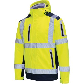 Vizwell Warnschutz Wintersoftshelljacke 3in1